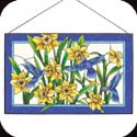 Art Panel-AP314R-Daffodil/Hummingbirds - Daffodil/Hummingbirds