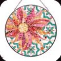 Art Panels-AP4020R-Mosaic Pink Flower - Mosaic Pink Flower