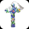 Bkmk/Magnt-BMM1002-Irises/Love Never Fails. 1 Cor. 13:8 - Irises/Love Never Fails. 1 Cor. 13:8