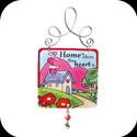 Suncatcher-JSW009-Heart home/Home is where the heart is. - Heart home/Home is where the heart is.