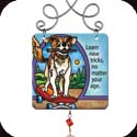 Suncatcher-JSW229R-Dog//Learn new tricks... - Dog//Learn new tricks, no matter your age.