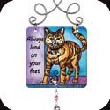 Suncatcher-JSW239R-Cat//Always land on your feet. - Cat//Always land on your feet.