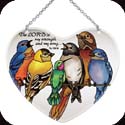 Suncatcher-LH124R-Birds on a Wire/The LORD is my ... - Birds on a Wire/The LORD is my strength and my song. Ps. 118:14