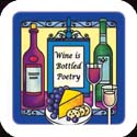 Magnet-LMG342R-Wine//Wine is Bottled Poetry - Wine//Wine is Bottled Poetry