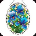 Suncatcher-LO139R-Blue Irises - Blue Irises