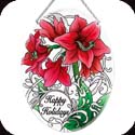 Suncatcher-LO215R-Amaryllis//Happy Holidays - Amaryllis//Happy Holidays