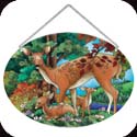 Suncatcher-LO280R-Deer Family - Deer Family