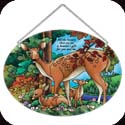 Suncatcher-LO305R-Deer Family/All the beauty that we see is Heaven's gift for you and me. - Deer Family/All the beauty that we see is Heaven's gift for you and me.