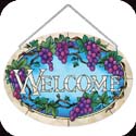 Suncatcher-LO419R-Welcome/Grapes/WELCOME - Welcome/Grapes/WELCOME