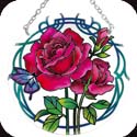 Suncatcher-MC186R-Pink Roses - Pink Roses