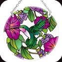 Suncatcher-MC243R-Hummingbird, Flowers & Berries - Hummingbird, Flowers & Berries