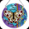 Suncatcher-MC246R-Butterfly/Live your Dreams - Butterfly/Live your Dreams