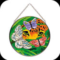 Suncatcher-MC291-Leopard & Butterflies - Leopard & Butterflies