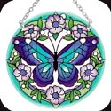 Suncatcher-MC313R-Blue Butterfly - Blue Butterfly