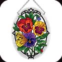 Suncatcher-MO149R-Botanical Pansies - Botanical Pansies