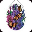 Suncatcher-MO237R-Monarchs & Gladioluses - Monarchs & Gladioluses