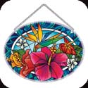 Suncatcher-MO244R-Tropical Flowers - Tropical Flowers