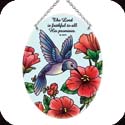 Suncatcher-MO262R-Red Meadow/Hummingbird/The Lord is faithful... - Red Meadow/Hummingbird/The Lord is faithful to all His promises. Ps. 145:13