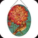 Suncatcher-MO274R-Birds & Orange Flower/Faith Hope Love - Birds & Orange Flower/Faith Hope Love