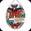 Suncatcher-MO343R-Butterfly Collage//I can do al - Butterfly Collage//I can do al