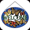 Suncatcher-MO571R-Butterflies/WELCOME - Butterflies/WELCOME