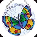 Suncatcher-SC050R-Butterfly/you are loved - Butterfly/you are loved