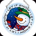 Suncatcher-SC060R-Snowmen/LET IT SNOW - Snowmen/LET IT SNOW