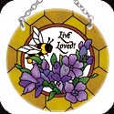 Suncatcher-SC269R-Lavender & Bees/Live Loved! - Lavender & Bees/Live Loved!