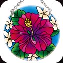 Suncatcher-SC287R-Hibiscus & Plumerias - Hibiscus & Plumerias