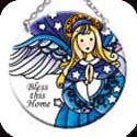 Suncatcher-SC296R-Angel - "Bless this home" - Angel - "Bless this home"