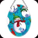 Suncatcher-SO124R-Snowmen & Snowflakes - Snowmen & Snowflakes