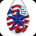 Suncatcher-SO195R-Active Duty/Pray for our Troops - Active Duty/Pray for our Troops