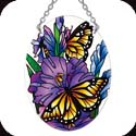 Suncatcher-SO211R-Monarch & Gladioluses - Monarch & Gladioluses