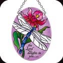 Suncatcher-SO234R-Dragonfly/...the Lord delights in you - Dragonfly/...the Lord delights in you