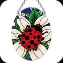 Suncatcher-SO259R-Ladybug & Flower - Ladybug & Flower