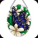 Suncatcher-SO288R-Butterfly & Flower - Butterfly & Flower