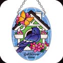 Suncatcher-SO290R-Bird & Birdhouse//God bless ou - Bird & Birdhouse//God bless ou