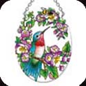 Suncatcher-SO303R-Hummingbird & Bee - Hummingbird & Bee