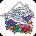 Suncatcher-SSD1008R-Dolphins - Dolphins