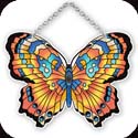 Suncatcher-SSD1017R-Orange/Blue - Orange/Blue Butterfly