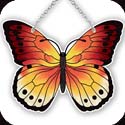 Suncatcher-SSD1021R-Red/Yellow Butterfly - Red/Yellow Butterfly