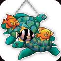 Suncatcher-SSD1025R-Turtles & Fish - Turtles & Fish