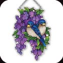 Suncatcher-SSD1034R-Bluebirds & Wisteria - Bluebirds & Wisteria