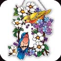 Suncatcher-SSE1032R-Birds on a Wreath - Birds on a Wreath